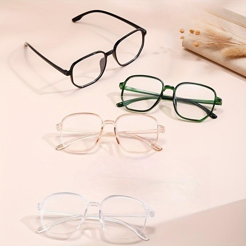 4pcs Classic style fashionable matte glasses anticomputer exquisite design suitable for ladylike image novel glasses