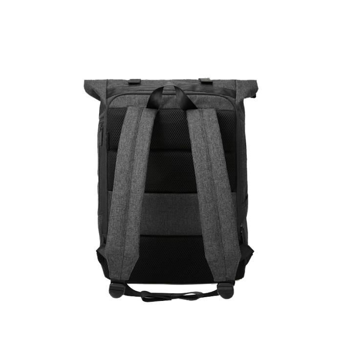 Sac à dos ordinateur - BAGSMART - Commuter Coursier - Compatible 15" - Gris foncé - Léger et résistant