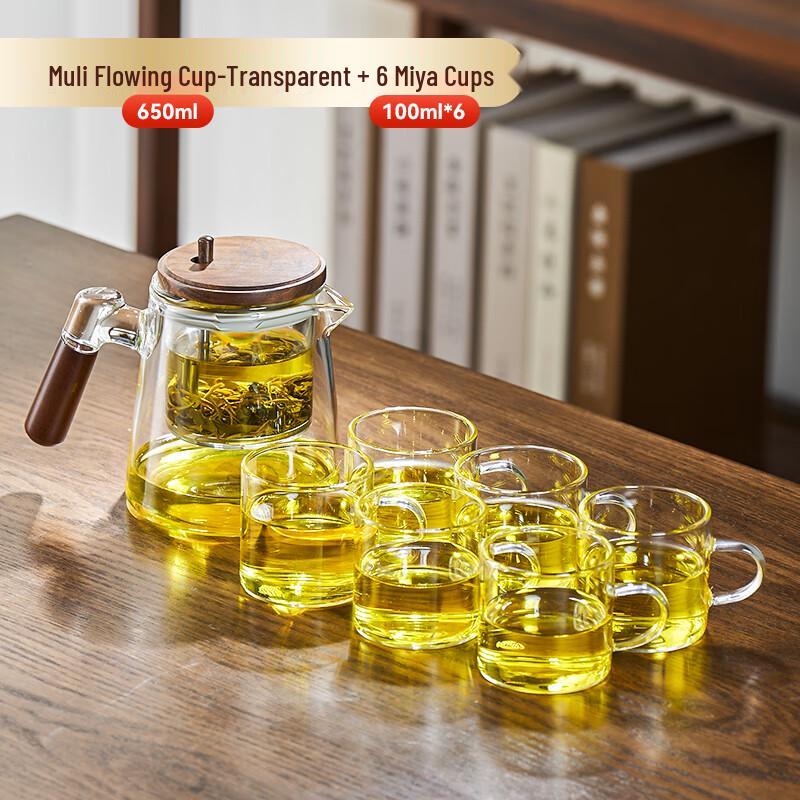 Tianxi Tea Infuser Glass Liner & Cup Set