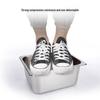 Rectangular Stainless Steel Serving Pans with Lids - Ideal for Mala Tang, Vegetables, Milk Tea, and Ice Cream