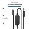 Adjustable PD Power Cord with Digital Display, Type-C to Round Hole DC, 5V-20V Converter