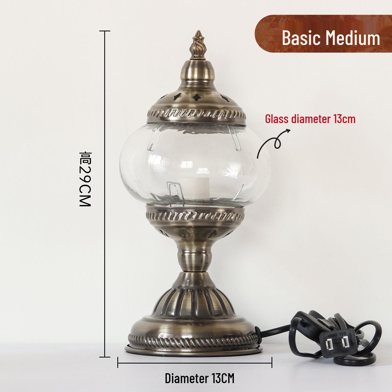

Bohemian Turkey Style Table Lamp - LED Night Light for Bedroom, Study, or Dining