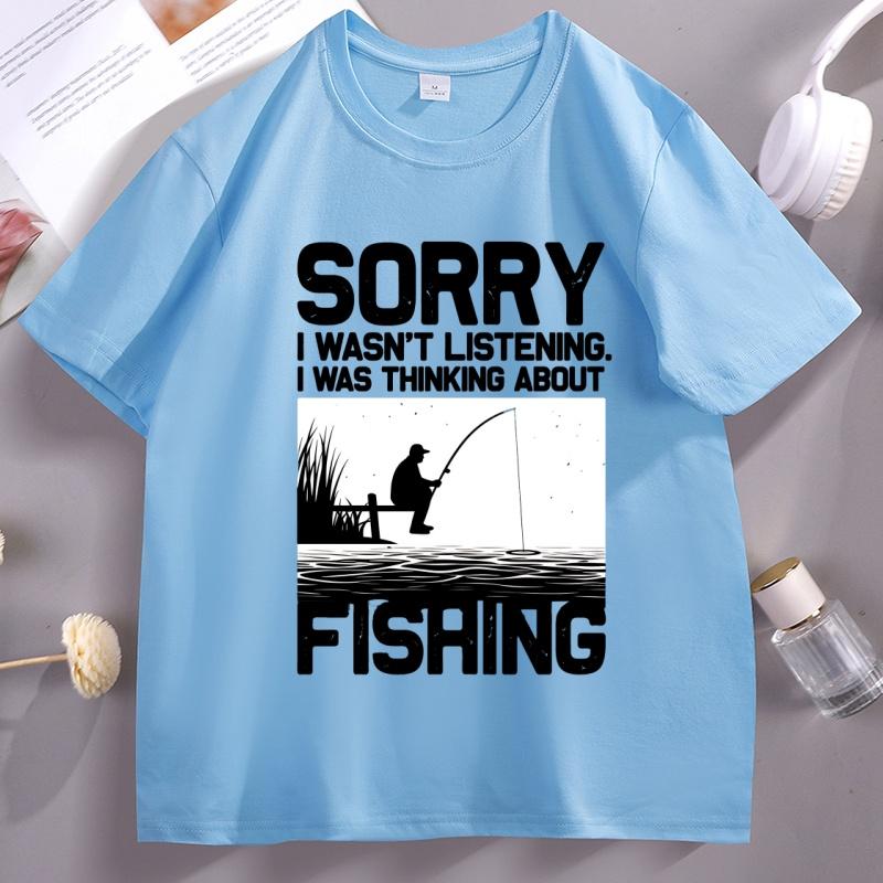 Funny Fishing Tshirt Women Unisex Trout Bass FisherUnisex Vacation T Shirt Loose Graphic Tshirts Cotton Round Neck Short Sleeve Tee