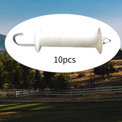 10x Electric Fence Gate Handles Accessories Convenient Easy To Use Replace Sturdy with Spring Heavy