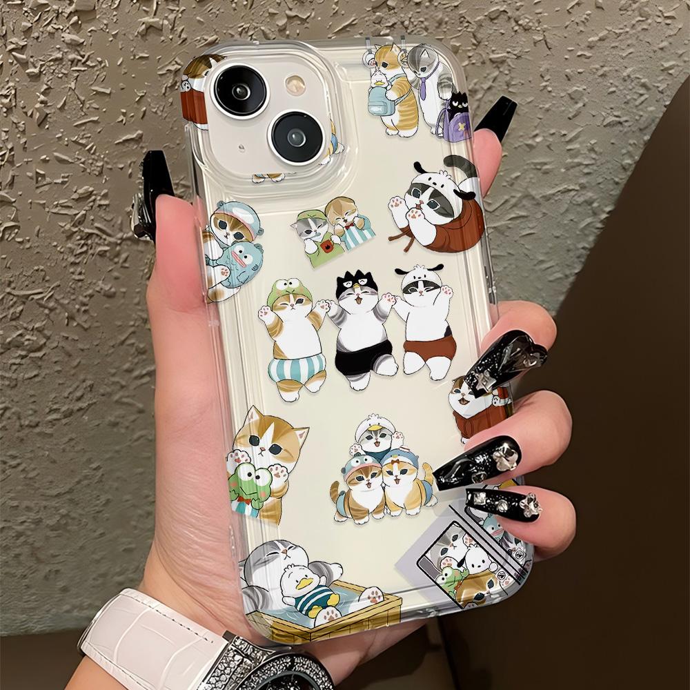 

Cartoon Cute Mofusands Cat Phone Case for Samsung Galaxy A55 A35 A05S A15 A54 A34 A24 A14 A13 A73 A53 A33 A23 4G 5G Back Cover Samsung A03 4G