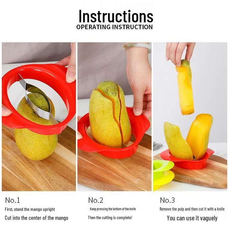 Stainless Steel Mango Slicer & Pitter Tool