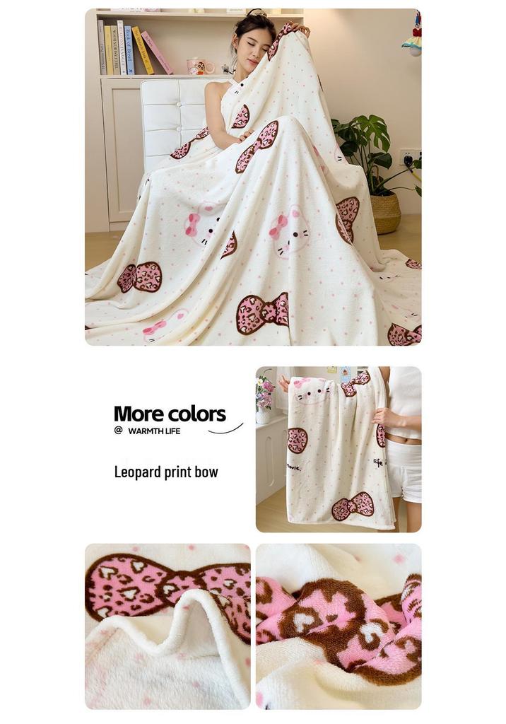 Double-Sided Fleece Milk Blanket: Office, Nap, Dorm, or Lunch Break Shawl