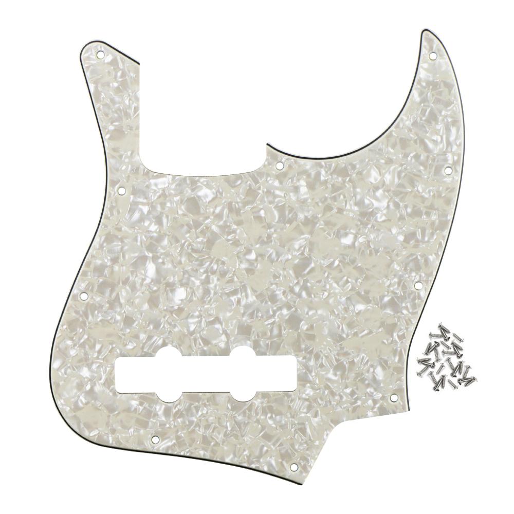 FLEOR JB Bass Pickguard Guitar Scratch Plate Pick Guard 4 String Bass Parts,7 Colors Available