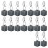BHBL 16PCS Tablecloth Weights with Metal Clip, Cube Table Covers Pendant Stones, Marble Table Cloth Weights for Decoration
