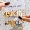 Women's Tassel and Pearl Crystal Stud Earring Set
