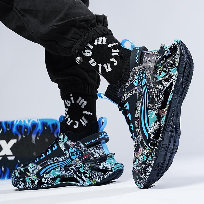 Scarpe da ginnastica da uomo estive Shark Blade Mesh traspirante ammortizzante scarpe da basket 36-46