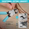 DURATECH Plastic Nippers, Small, Thin Blade, 130mm, Diagonal Pliers for Cutting Wire, Mild Steel, and Copper Wire, DIY Crafts, Stripping Coating, Plas
