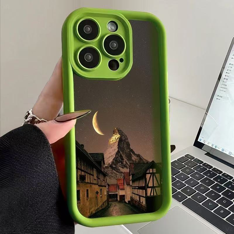 Fantasy scene for iphone17pro mobile phone case Apple 15 anti-drop 14 European and American 13promax new 16E