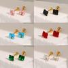 European & American Titanium Steel Non-Fading Women's Luxury Stud Earrings 