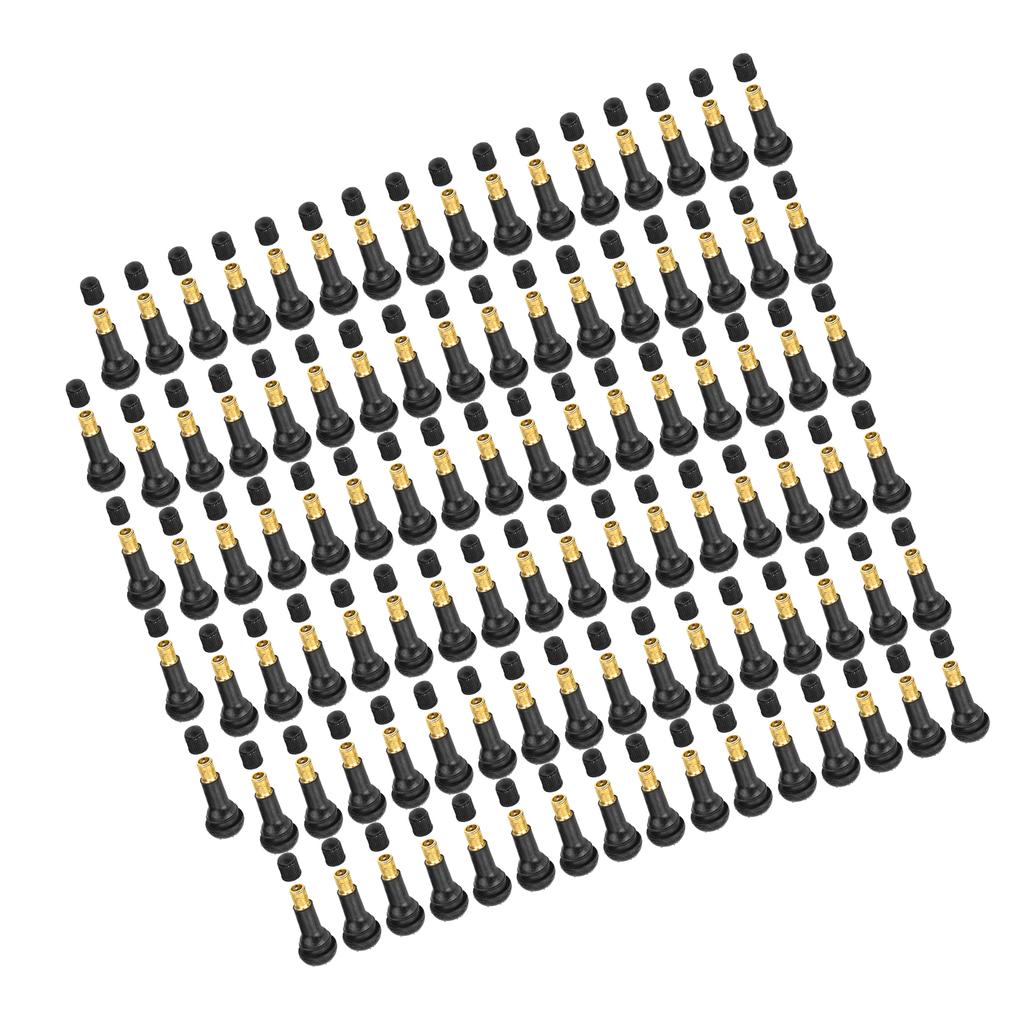 100 Pcs Car Motorcycle   Replacement Snap In Tire Tyre Valve Stem ;TR412: