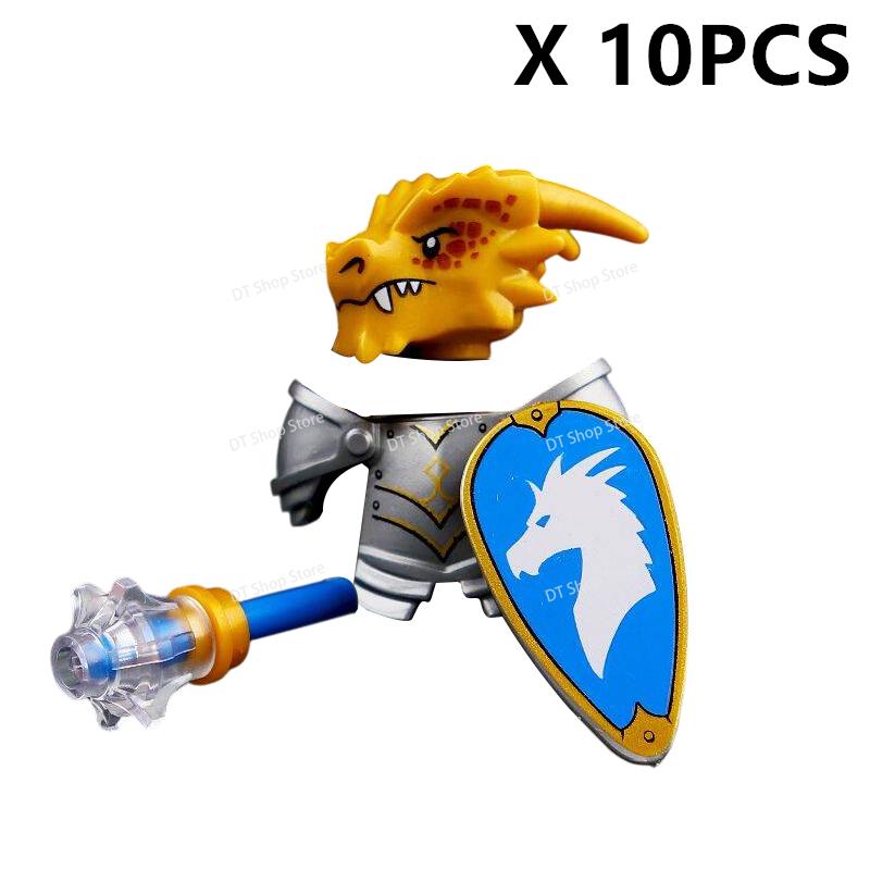 QQ04-7 Dragon Knights Heavy armor Bricks Assemble Building Blocks Action Figures accessories bricks Model Toys Christmas Gifts