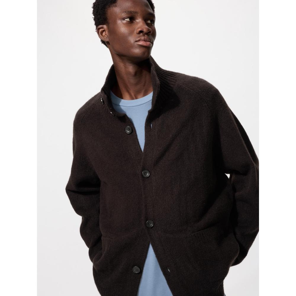 Uniqlo Soupleyan Stand Collar Cardigan