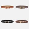Womens Fashion Leather Belt With Alloy Pin Buckle For Jeans And Dress Attire