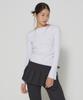 Dear Stalker Sweetie Button Boat-Neck Long-Sl T - Light Gray