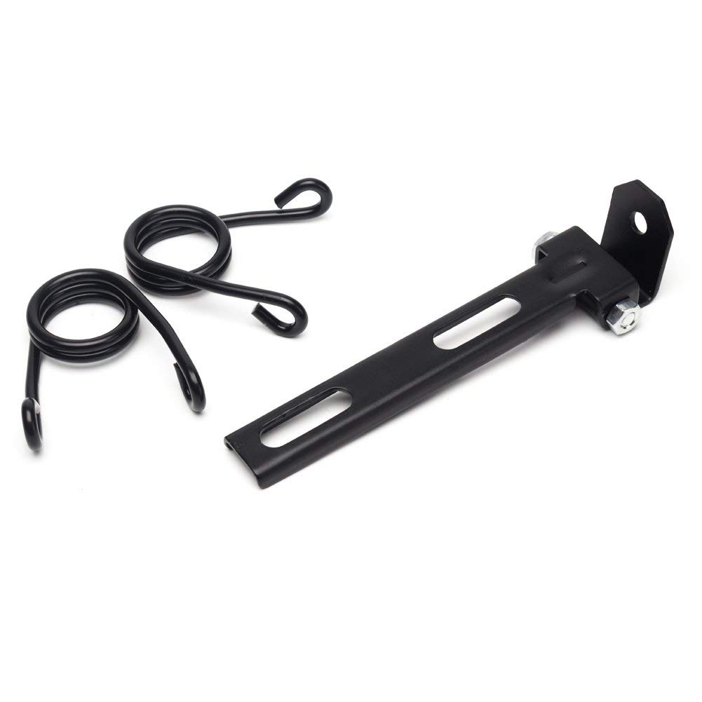 Karun Solo Seat Spring Bracket Kit for Harley Sportster, Turbos, Choppers, Custom Bikes (Black 04)