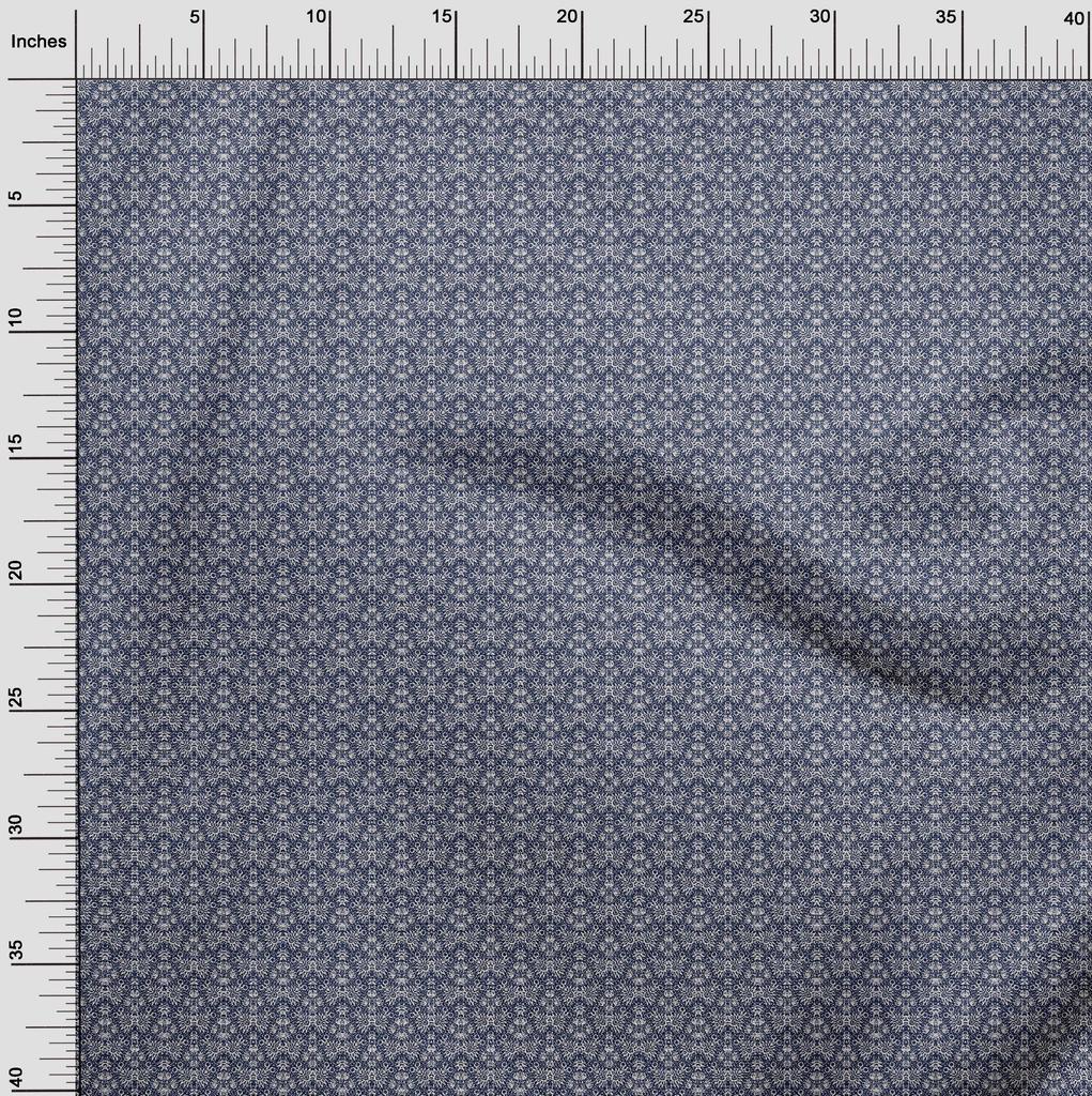 oneOone Georgette Viscose Dark Blue Fabric Texture Sewing Craft Projects Fabric Prints By Yard 42 Inch
