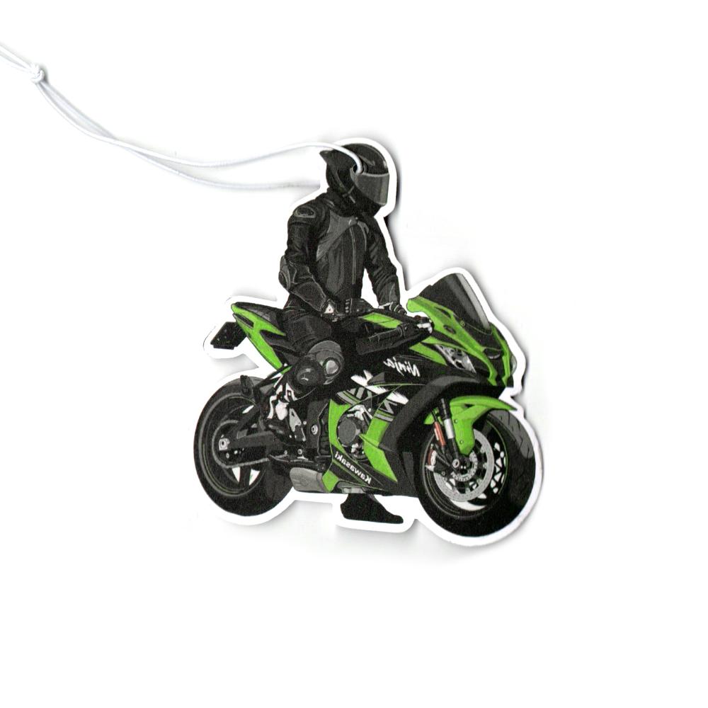 JDM Car Air Freshener Sexy Girl Motorcycle Pendant Hanging Rearview Mirror Perfume Recycle Solid Paper Fragrance Auto Accessorie