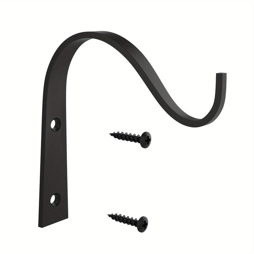 1/4/6 Pack Plant Hanger Bracket, Iron Wall Hooks Decorative Coat Hook For Hanging Planter, Lanterns, Mason Jar,  Indoor Outdoor Rustic Home Decor