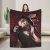 Genshin Impact Diluc Game  Warm Soft Blanket  Camping Plush Throw Blanket Graphic Bedroom Flannel Bedspread Sofa Bed Cover