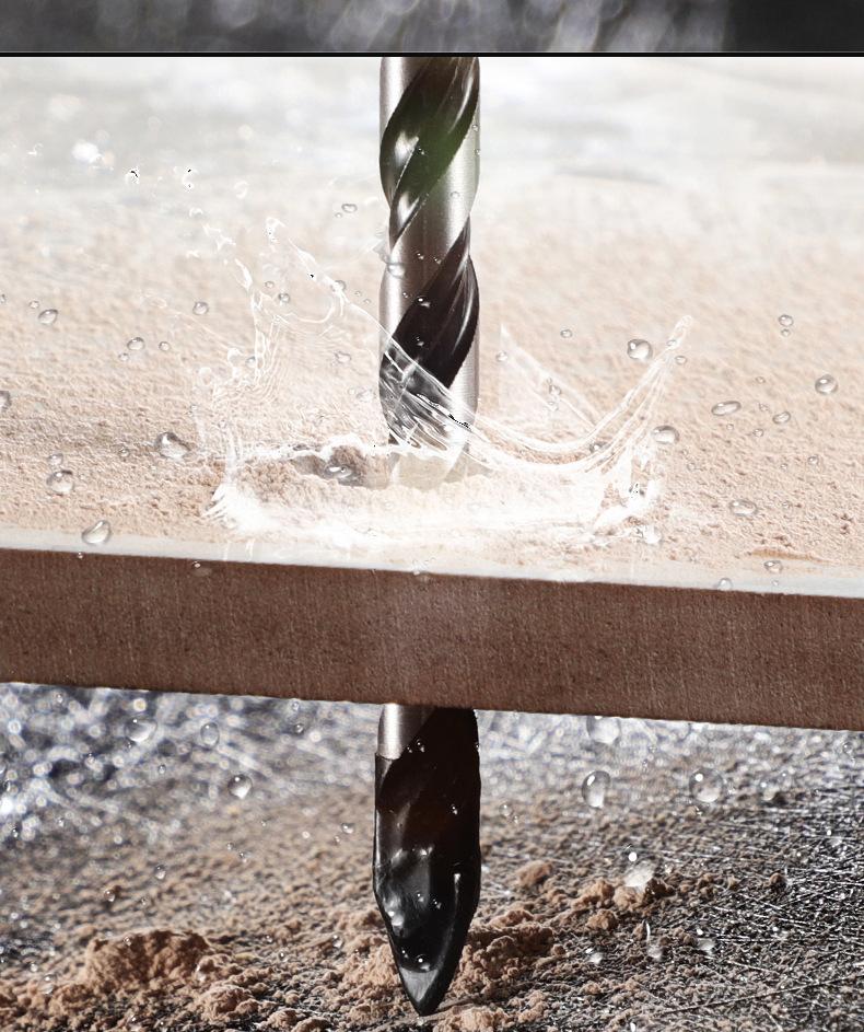 3-12mm Multifunctional Triangle Drill Bit Diamond Drill Set Ceramic Tile Concrete Brick Wood Glass Punching Hole Saw Metal Drill