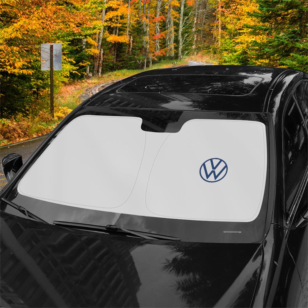 saf7Car Windshield Sun Shade Visor UV Protection Shield Cover for Volkswagen Golf Passat Beetle Jetta Tiguan Polo GTI Touareg Rline
