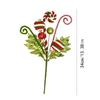 Christmas Artificial Red Red Green Candy Flowers Xmas Tree Decorations Party New Year Christmas Supplies Home Decorations Gifts