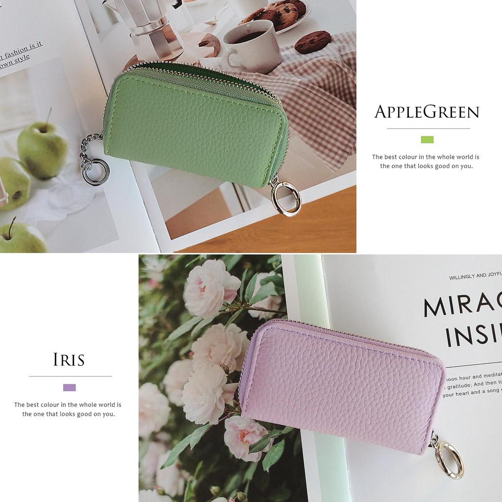 Smart Key Smart Key Genuine for Men and ELEGANCE-e Case, Compatible, Leather, Compact, Women, "Iris"