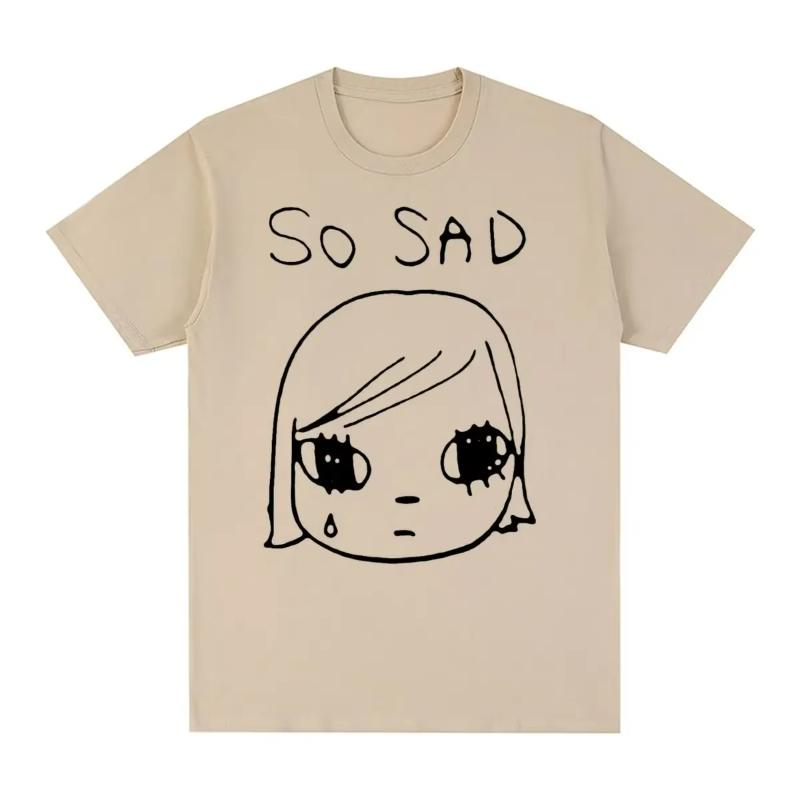 Yoshitomo Nara Sad Vintage Summer T-shirt Japan Party Women Fashion T Shirt New Tee Tshirt Womens Tops Clothing
