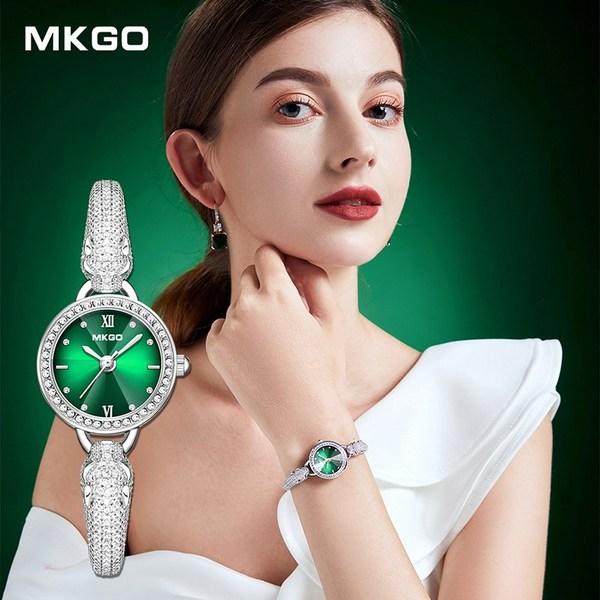 Mokago M8103 Damski zegarek na rękę z bransoletą + bransoletka Clover Zegarek na rękę Modny zegarek Najlepszy zestaw do pakowania prezentów Krajowy AS Dostępny, popularne koreańskie zegarki