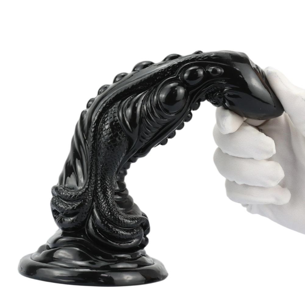 Alien Schwarzer Dildo Anal Plug für weibliche Masturbation