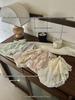 Set of 5 Luxe Lace Silk High-Elastic Women's Triangle Panties - Quick-Dry, Nude Feel