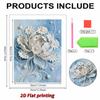 DIY Flower Pearl Diamond Art Painting Kits for Adults and Beginners, Fine View Sparkling Painting Craft Home Wall Decor Handmade Gift