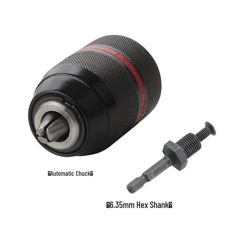 13mm Self-Locking Ratchet Metal Drill Chuck Adapter for Electric to Hand Drill Conversion