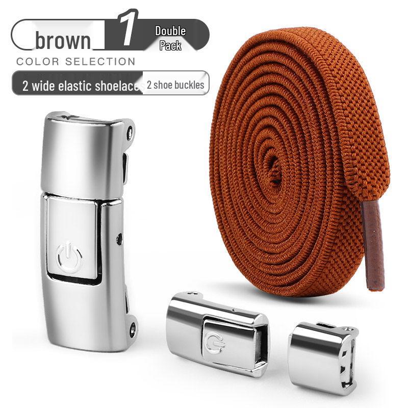 No-Tie Elastic Shoelaces for Kids & Adults - Black & White Flat Stretch Laces