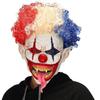 Terrifying Latex Halloween Mask Colorful Hair Clown Mask Ghost Festive Mask  Adult Cosplay