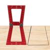 DIY Woodworking Dovetail Ruler Marker Wood Joints Gauge Guide Tool (1:5 1:7, 1:6 1:8) (Red)