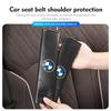 BBKL3 Car Seat Belt Carbon Safety Shoulder Cover Protection Padding For BMW 1 3 5 7 Series M F01 F20 F10 F13 E52 E53 E60 E93