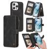 iPhone 16 Pro Multifunctional Leather Wallet Case with Detachable Magnetic Protection