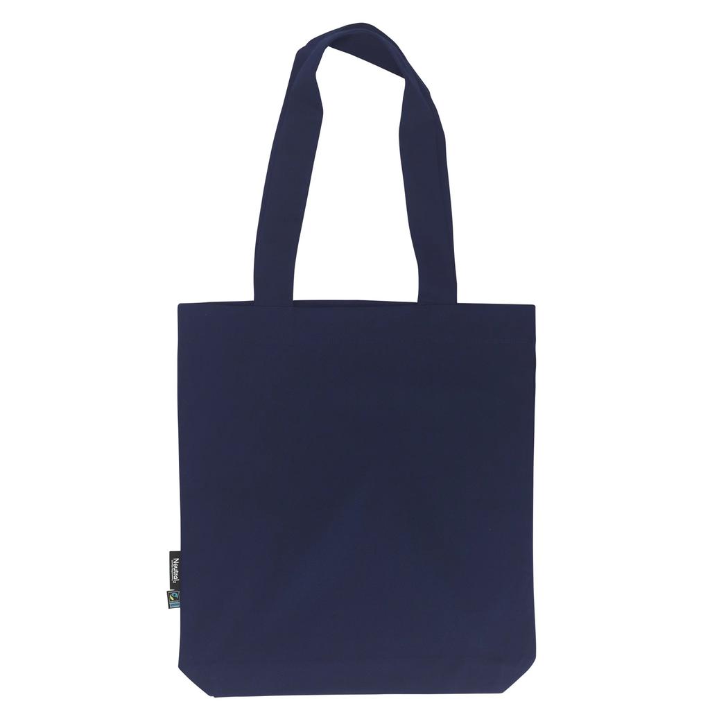Neutral Plain Twill Long Handle Tote Bag