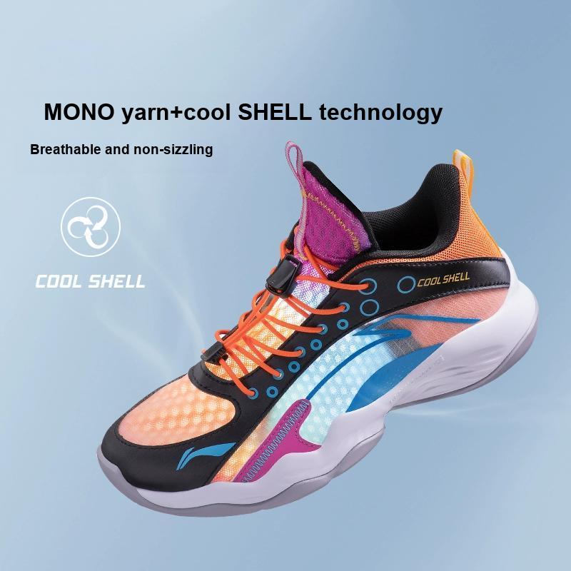 Li Ning Primary 2.0 Youth Basketball Shoes Kids Sneakers Black Sunshine-Orange Vision-Blue YKBS018-7