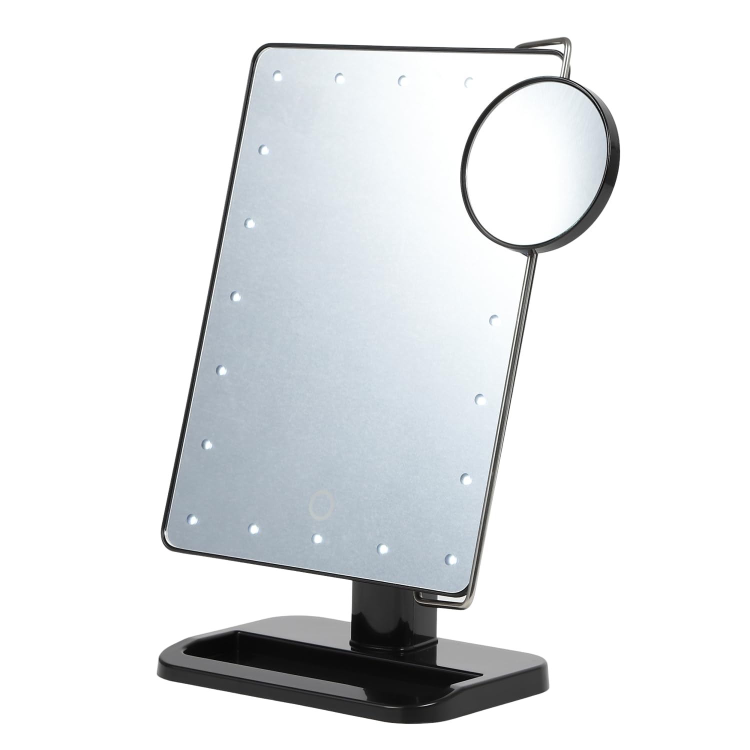 

Brightness can be adjusted using the touch Stand mirror with 20 LEDs 10x magnification mirror panel! + [Princess KTL800XT] чёрный