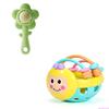 Rattle Toy Baby 0-3-6 - 8-12 Months Baby Newborn 1 Year Old Soft Glue Hand Ball Can Bite
