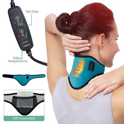 1 Stücke Elektrische Heizung Halskrause Halswirbel Müdigkeit Therapie Reliever Nackenschmerzen Lindern Gurt Moxibustion Gesundheitswesen Werkzeug HMM