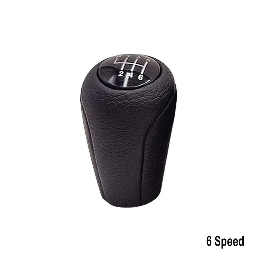 Leather 5/6-Speed Gear Shift Knob for MAZDA 3 BK BL 5 CR CW 6 II GH CX-7 ER MX-5 NC III 23 MT Leather Shifter Lever Arm Headball