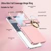 Samsung Z Flip7 Full-Cover Solid Color Case with Hinge Protection and Built-In Ring Stand